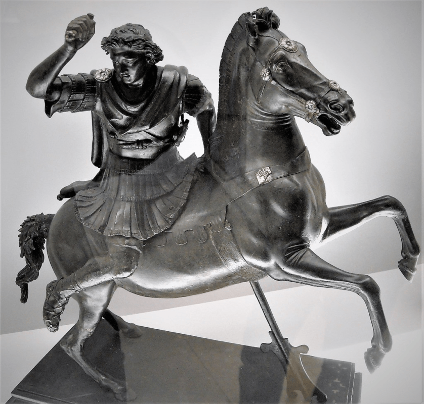 European Exporta Laws for Ancient Coins - 'Alexander the Great on horse' - Bronze of the Roman period (1st century BC)